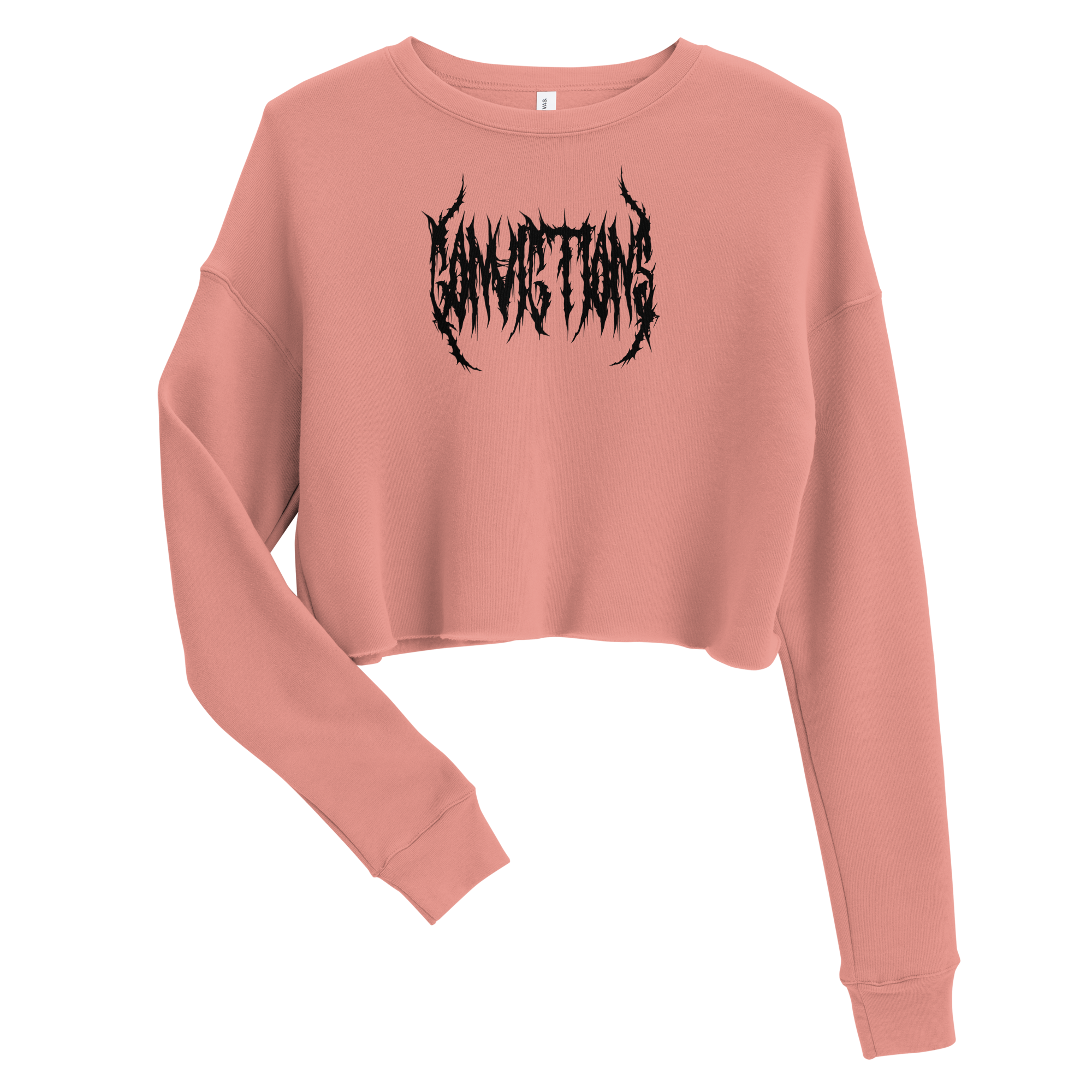 Death Metal Woman s Crop Sweatshirt Official Convictions Merchandise